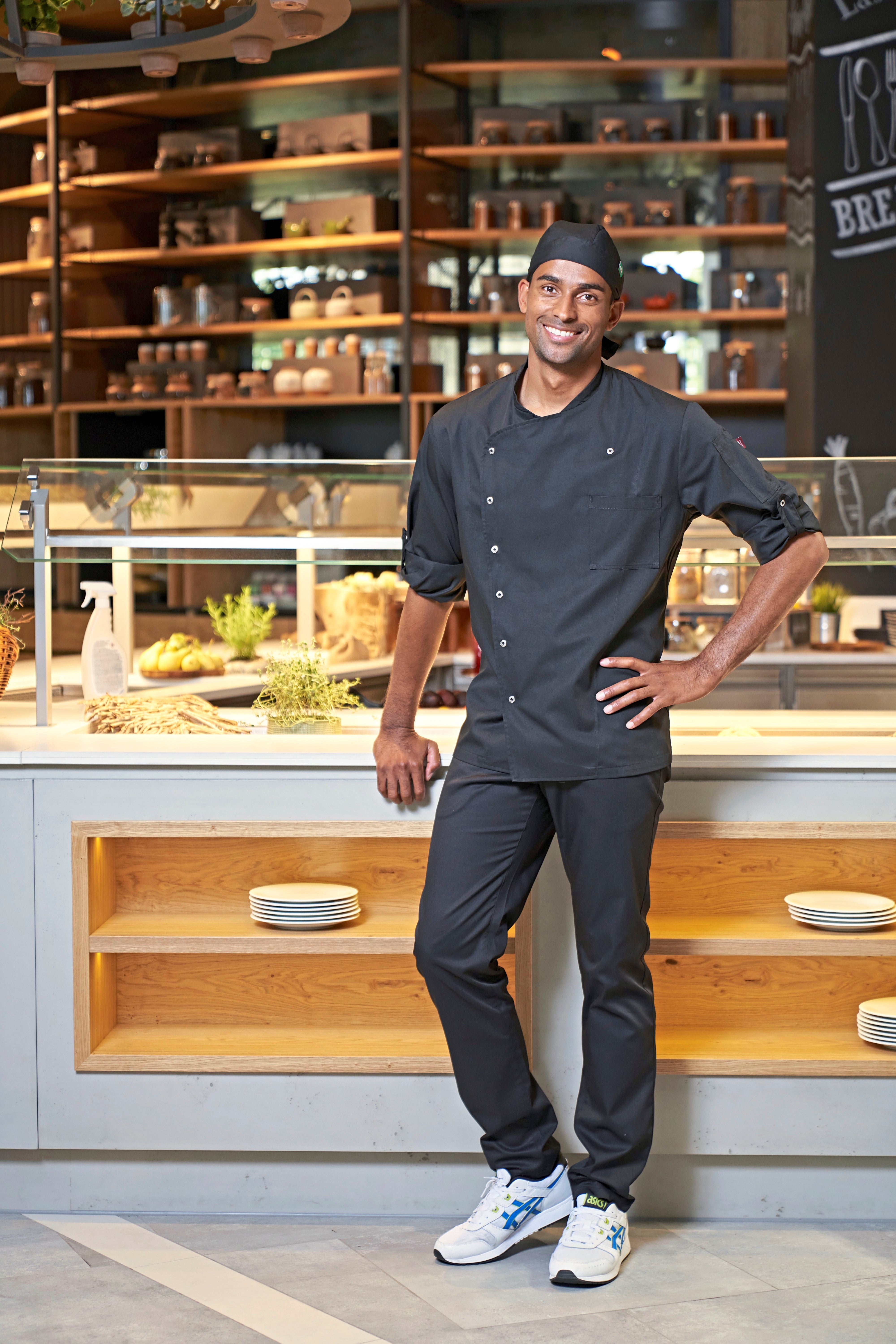 CG Workwear Bio-Baumwolle Kochjacke Turin GreeNature