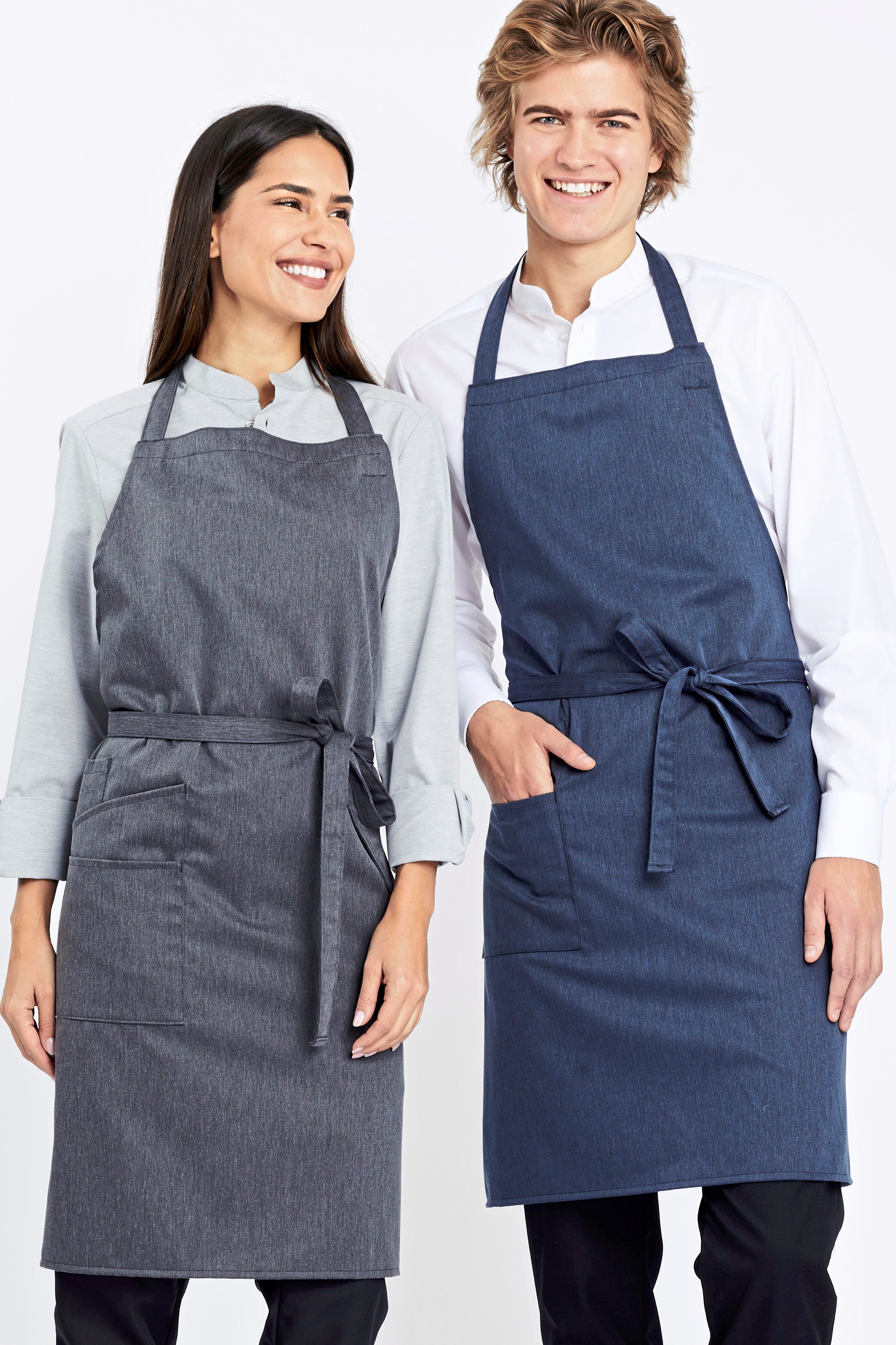CG Workwear Bib Apron Gorizia Organic Cotton Style 90 × 75 cm