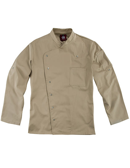CG Workwear Herren Kochjacke Turin Classic aus Bio-Baumwolle