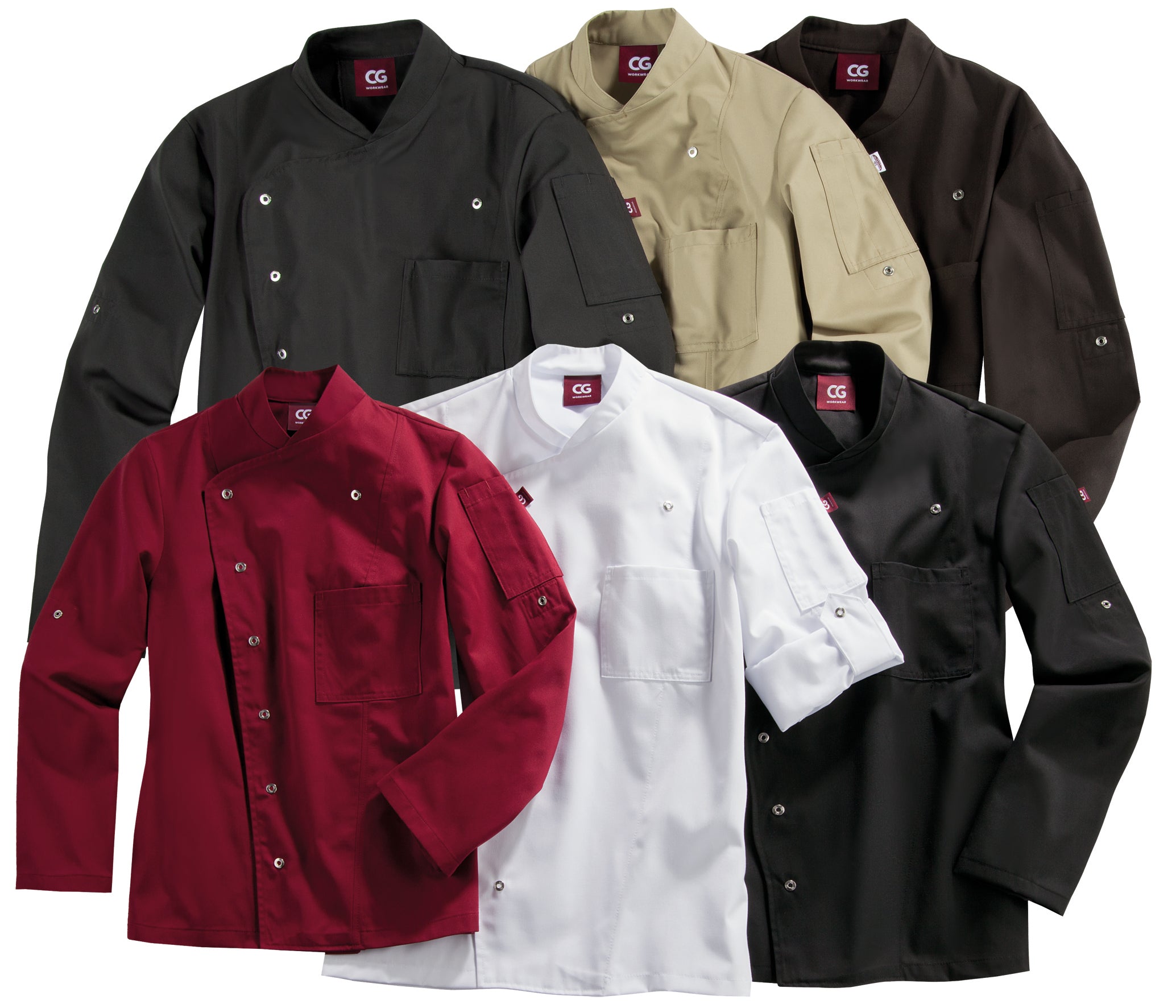 CG Workwear Ladies' Chef Jacket Turin Classic - Organic Cotton