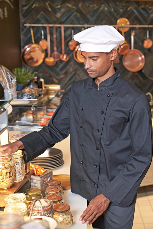 CG Workwear Men’s Chef Jacket Rimini – Organic Cotton