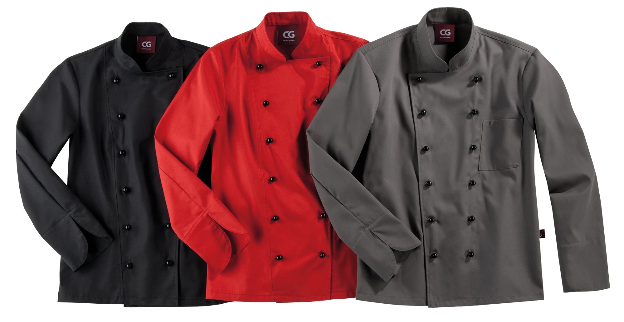 CG Workwear Men’s Chef Jacket Rimini – Organic Cotton