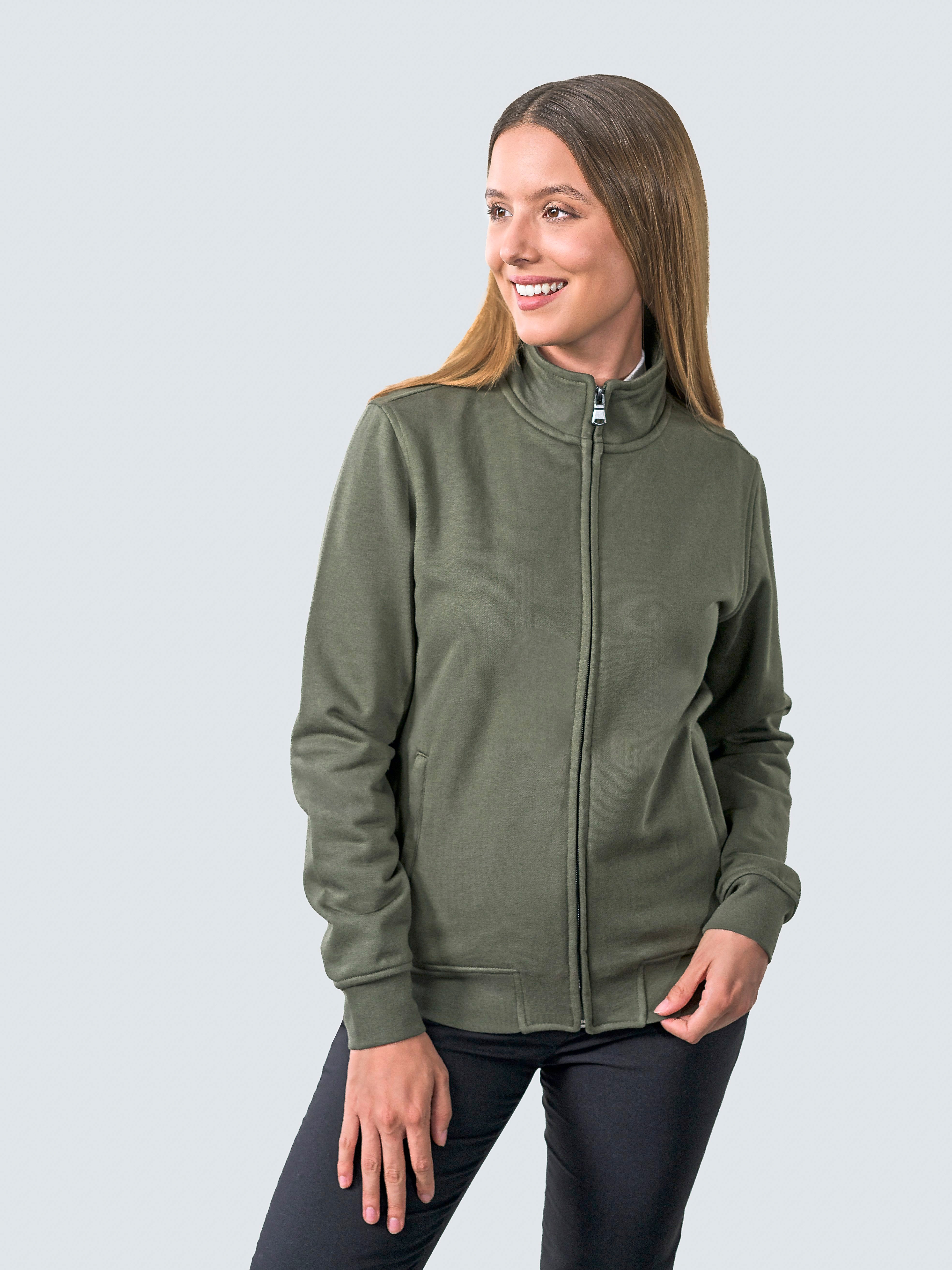HRM Damen Premium Full-Zip Sweatjacke – Bio-Baumwolle