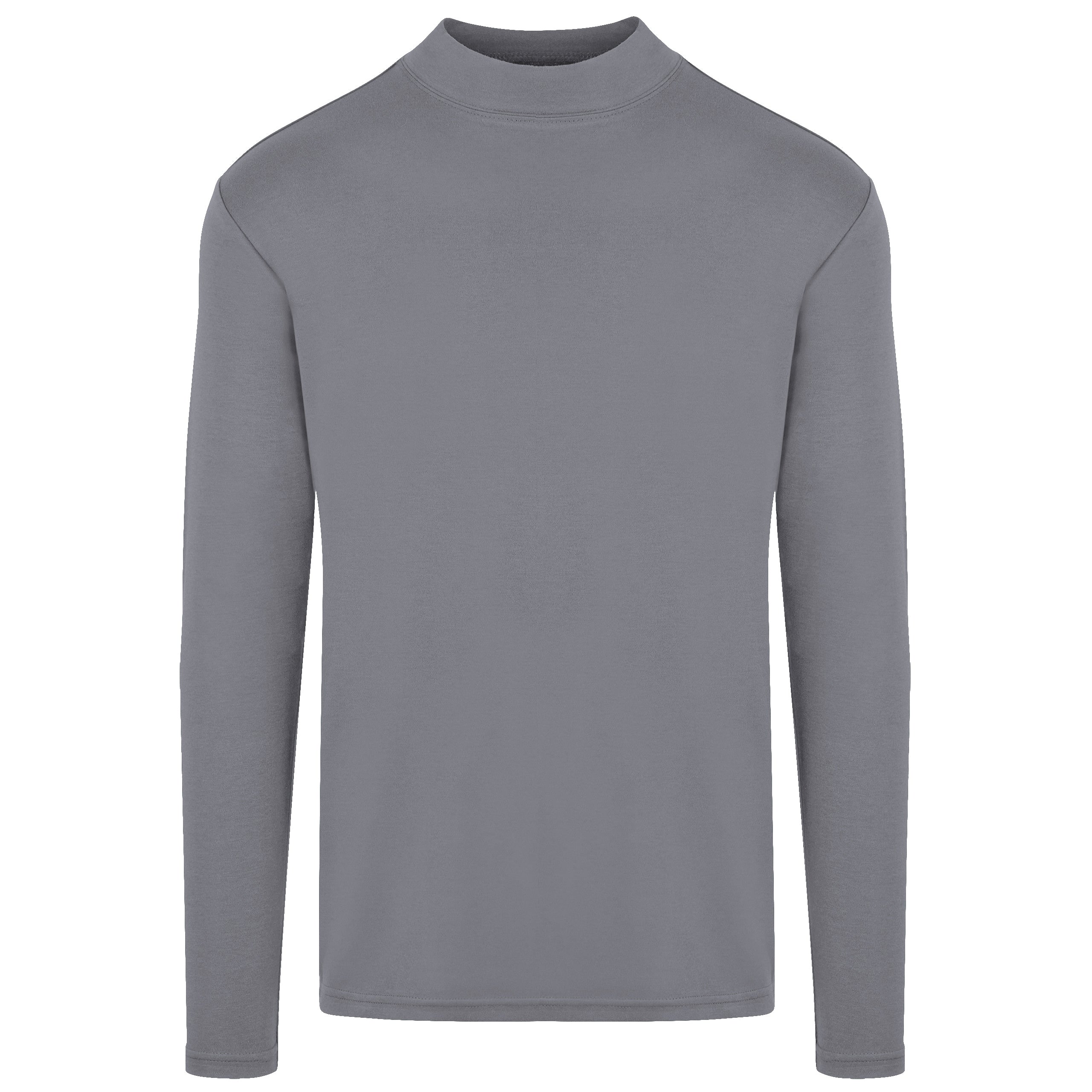 HRM Herren Premium Highneck Longsleeve T-Shirt – Bio-Baumwolle