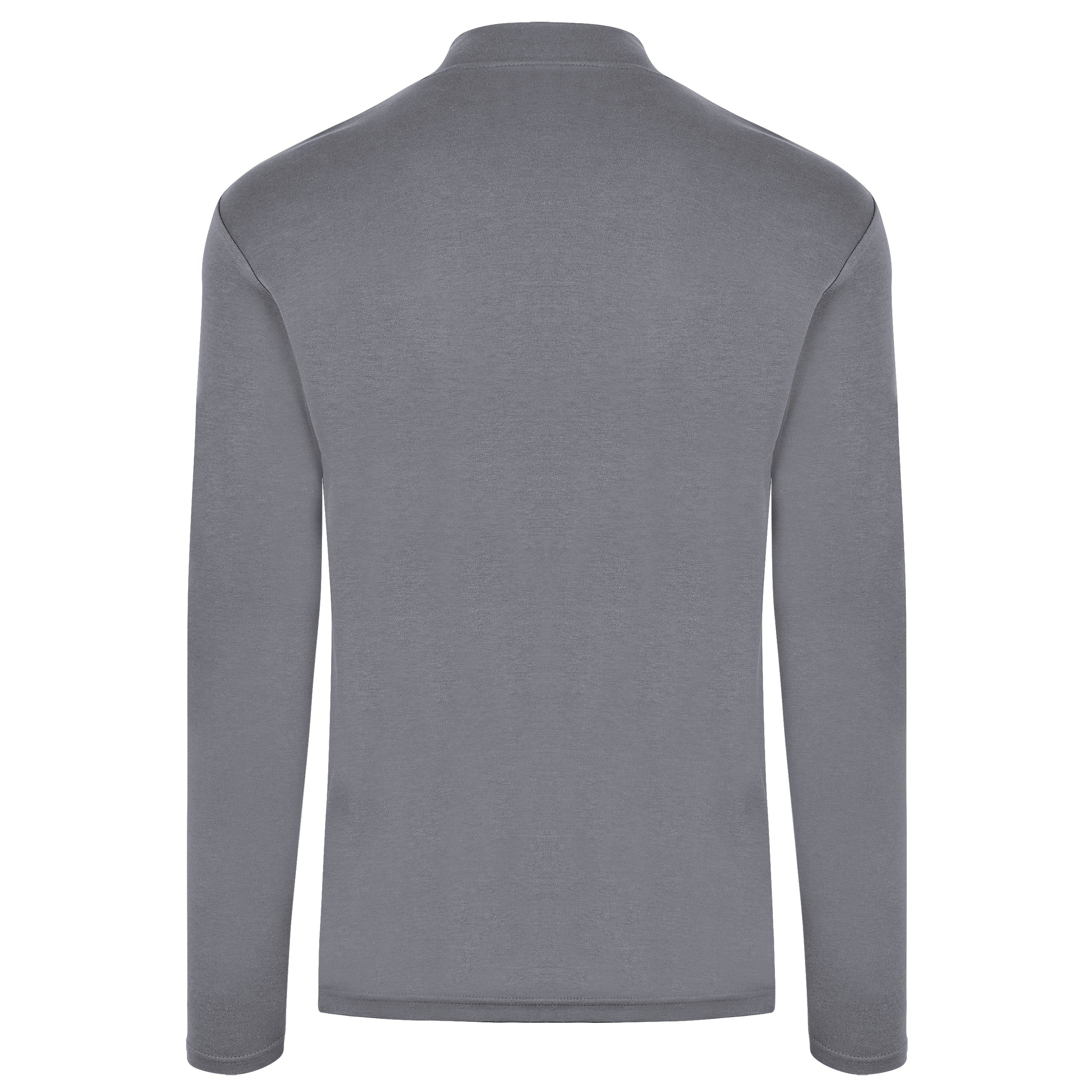 HRM Herren Premium Highneck Longsleeve T-Shirt – Bio-Baumwolle