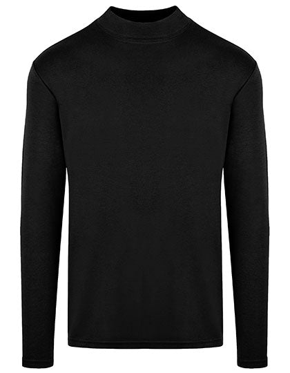 HRM Herren Premium Highneck Longsleeve T-Shirt – Bio-Baumwolle