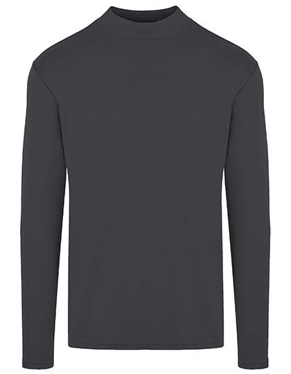 HRM Herren Premium Highneck Longsleeve T-Shirt – Bio-Baumwolle
