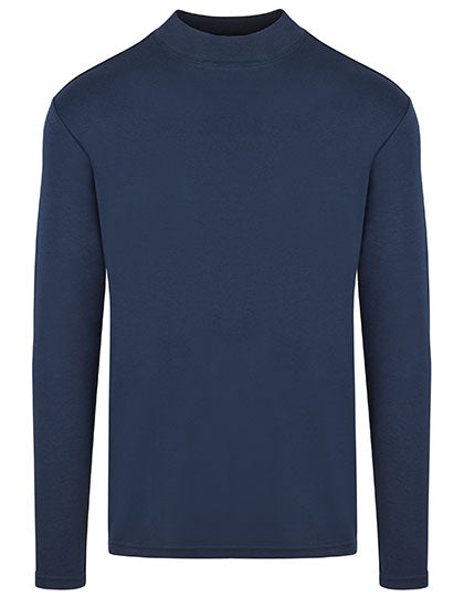 HRM Herren Premium Highneck Longsleeve T-Shirt – Bio-Baumwolle