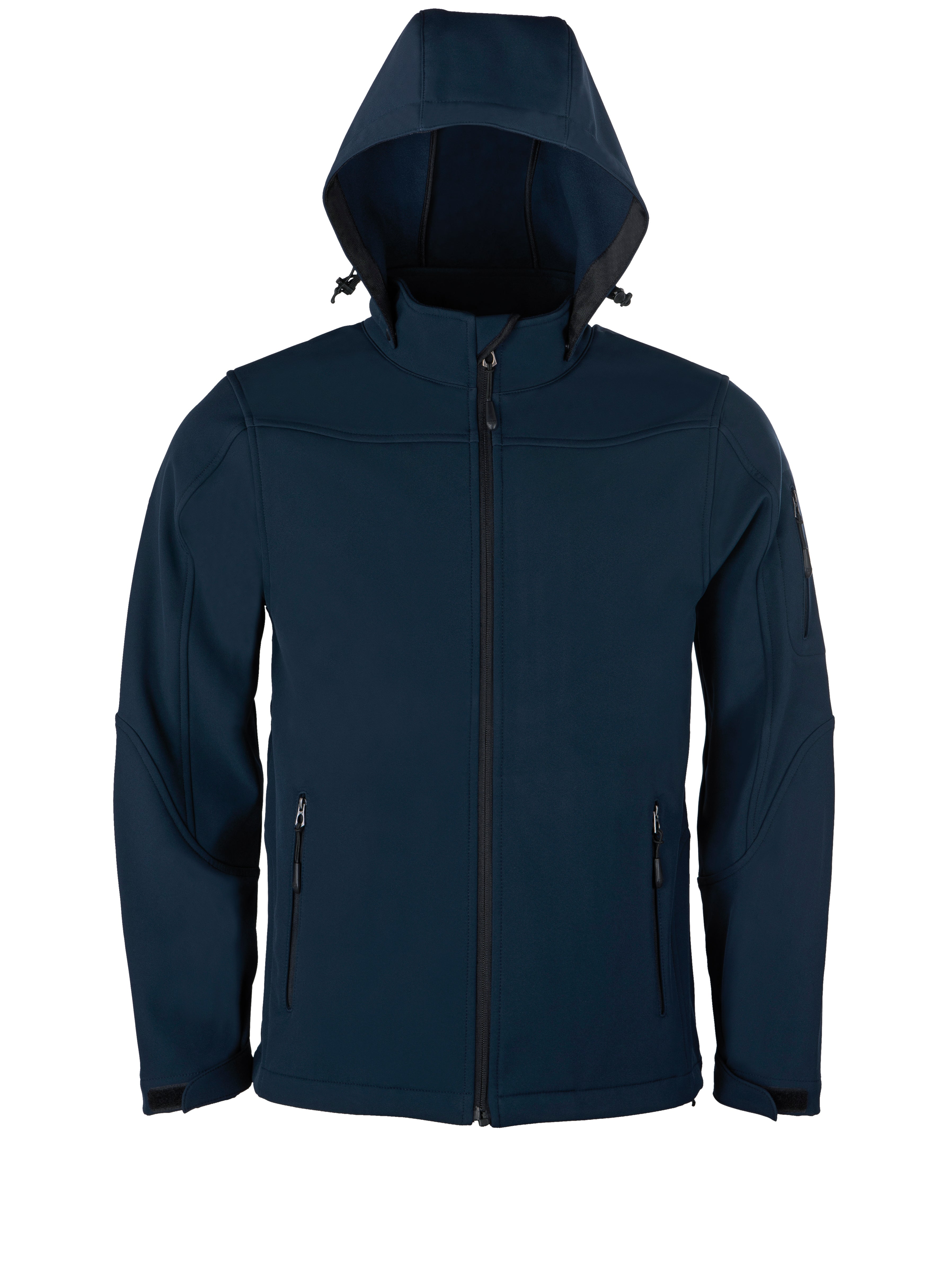 HRM Männer Softshelljacke mit Kapuze – Wasserabweisend