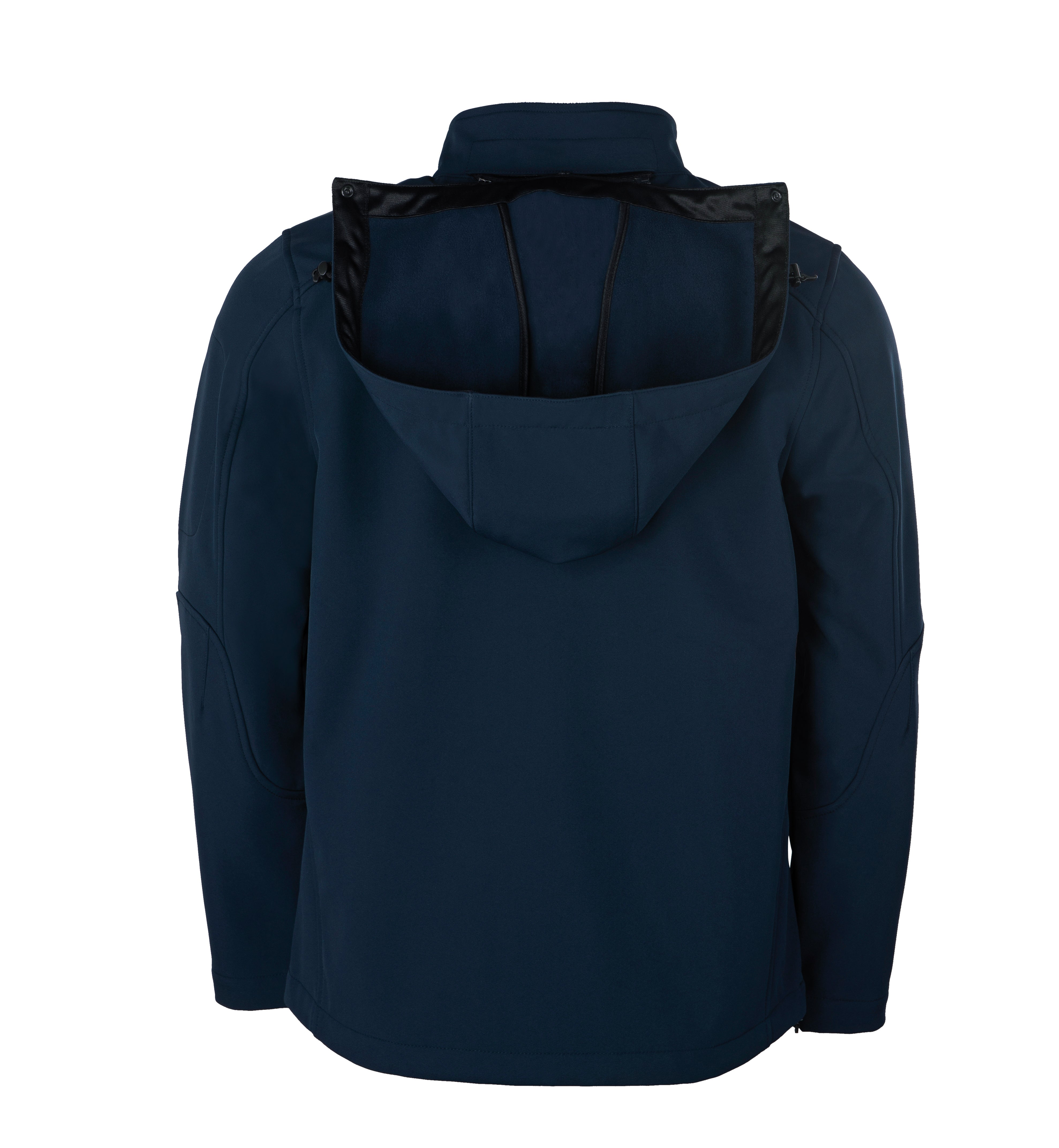 HRM Männer Softshelljacke mit Kapuze – Wasserabweisend