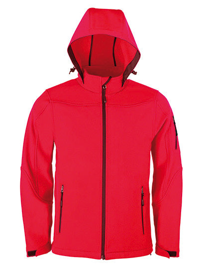 HRM Männer Softshelljacke mit Kapuze – Wasserabweisend