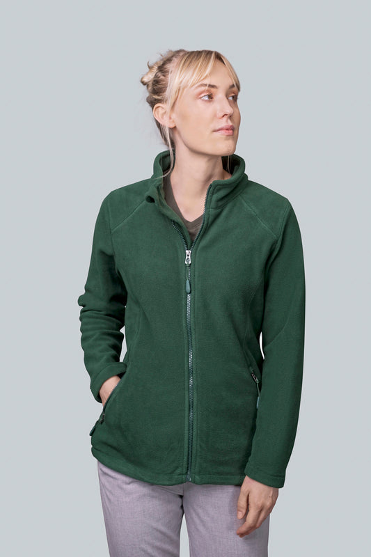 HRM Damen Full-Zip Fleecejacke | Bio-Baumwolle