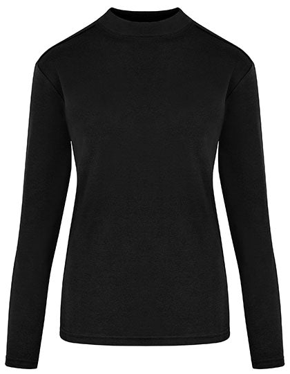 HRM Damen Premium Highneck Langarm-T-Shirt