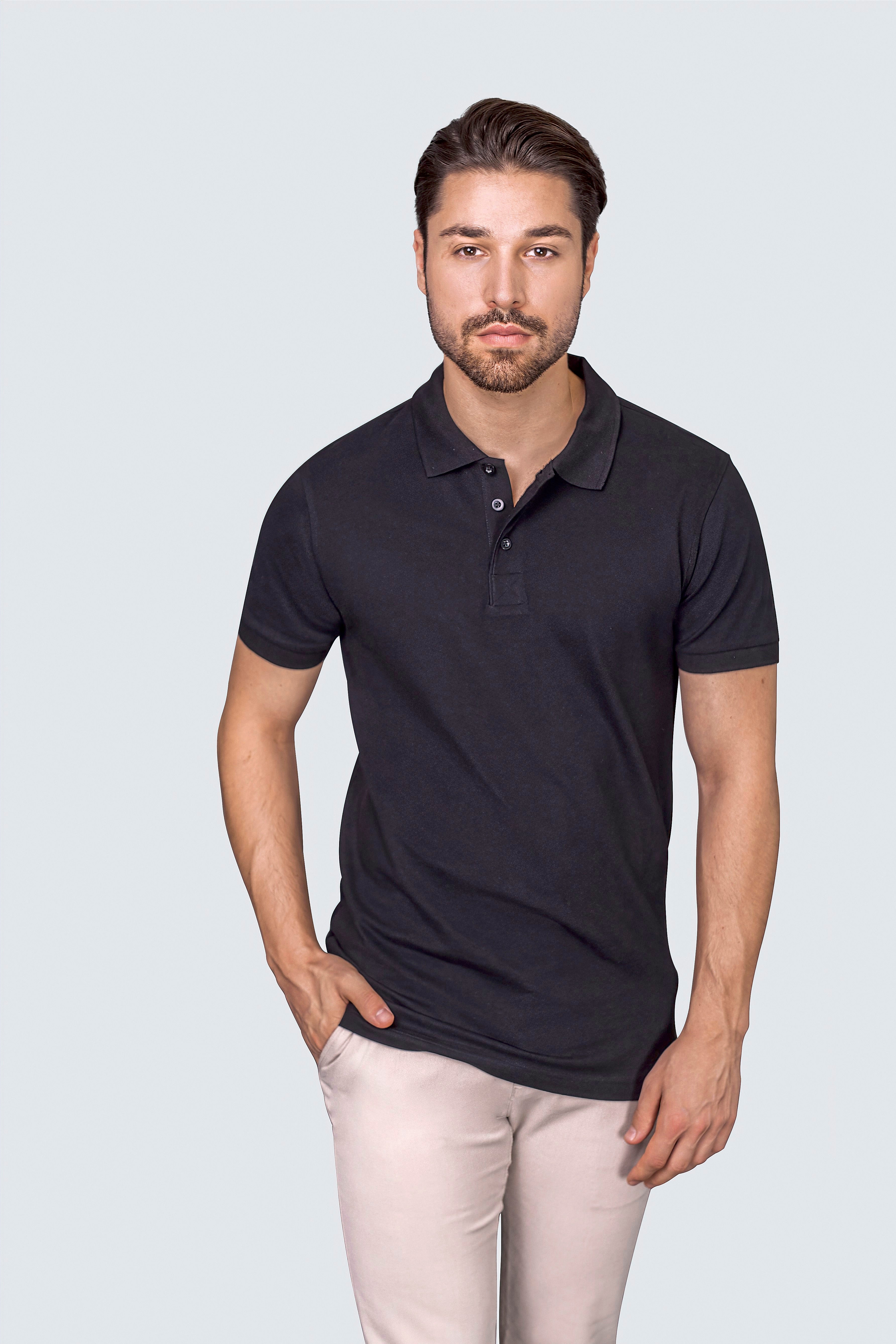 HRM Herren Organic Cotton Heavy Stretch Polo