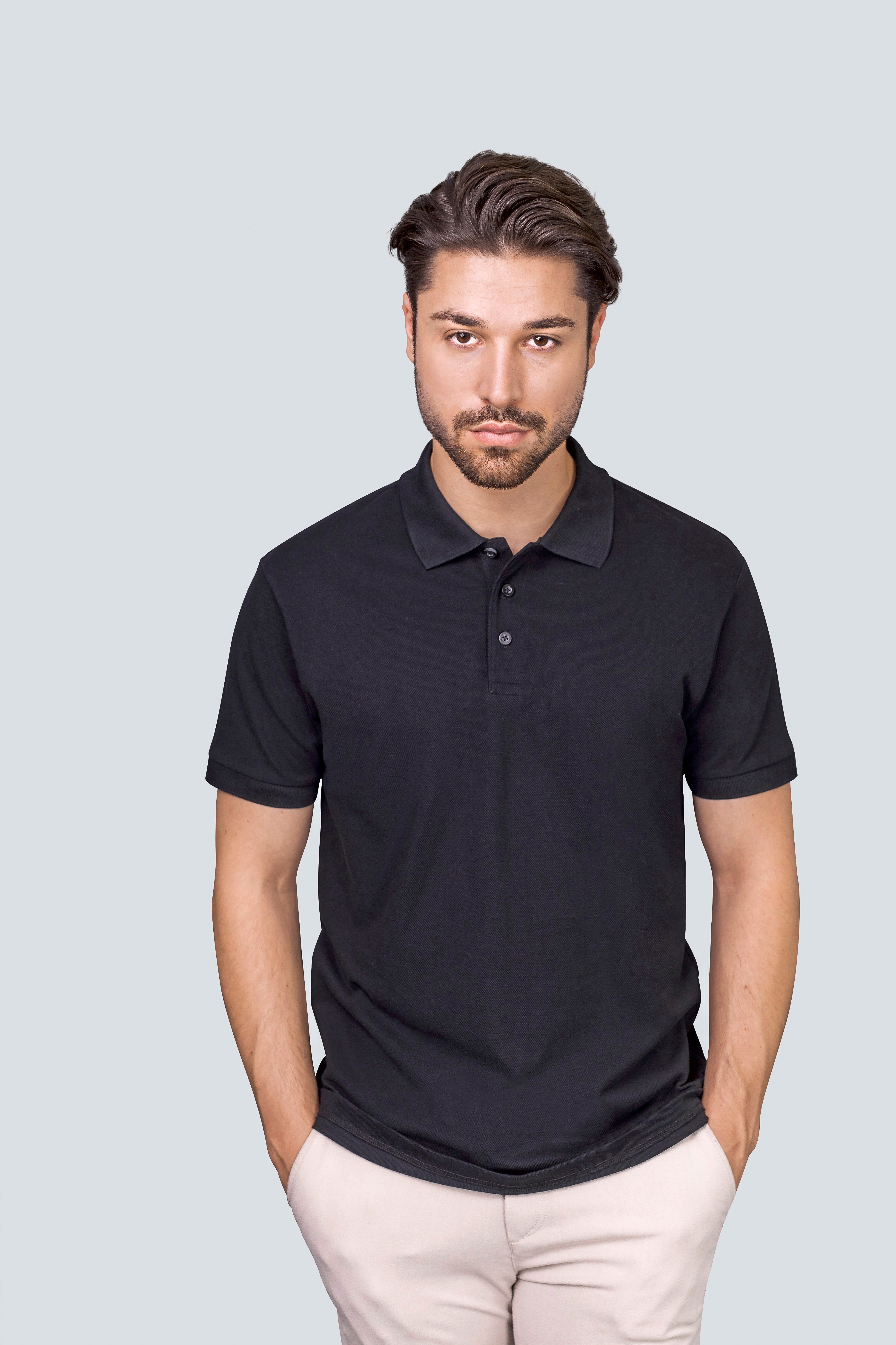 HRM Herren Luxury Polo – Bio-Baumwoll-Piqué