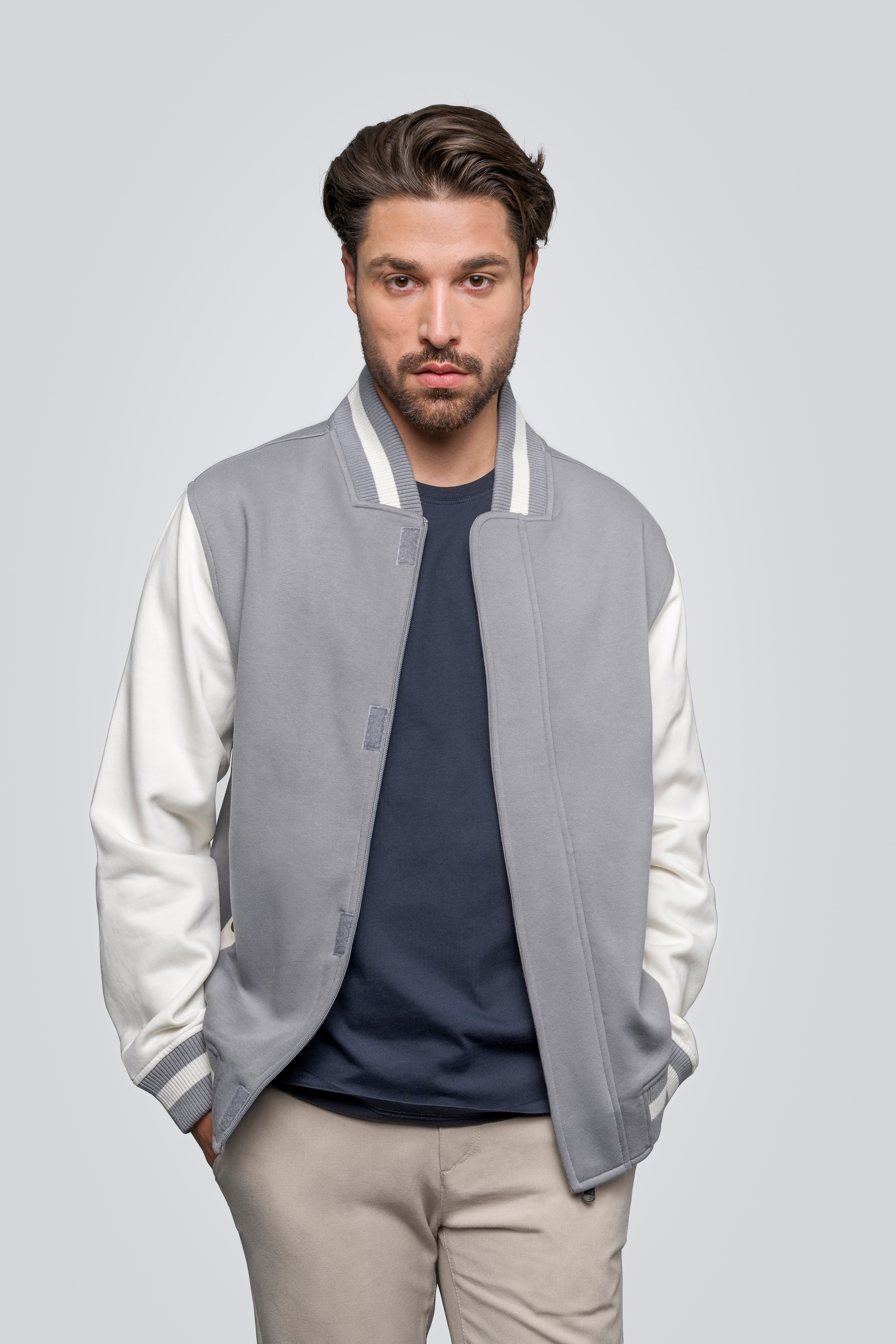 HRM Men’s Premium College Jacket – Organic Cotton Blend