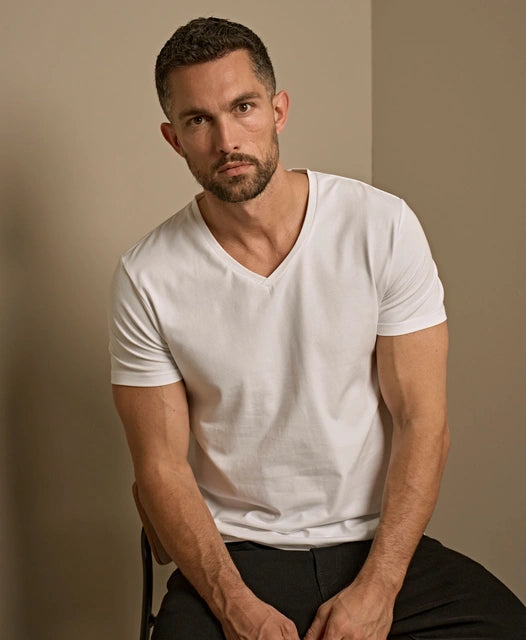 TEE JAYS Stretch V-Ausschnitt T-Shirt