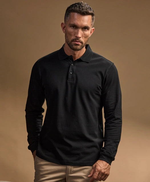TEE JAYS Herren Luxury Stretch Langarm Polo