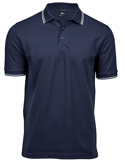 TEE JAYS Herren Luxus Streifen Stretch Polo