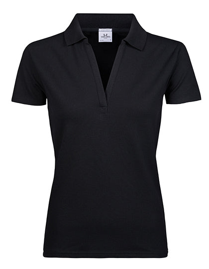 TEE JAYS Damen Luxury Stretch V-Ausschnitt Polo