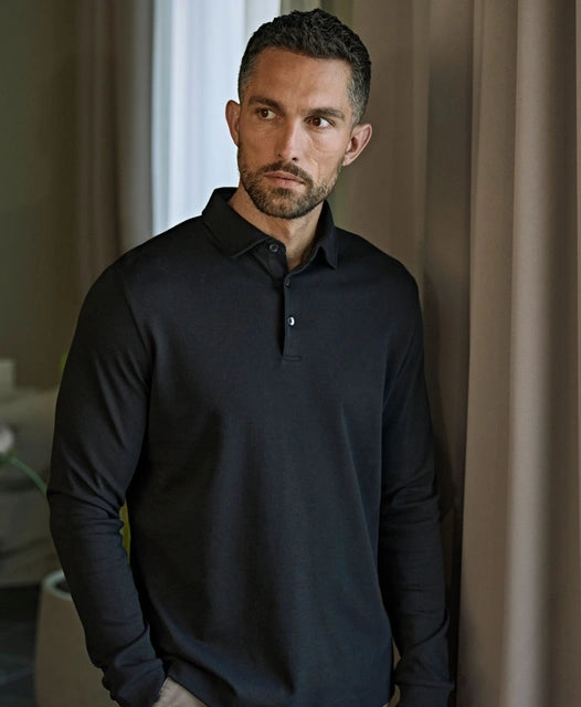 TEE JAYS Pima Cotton Langarm-Polo