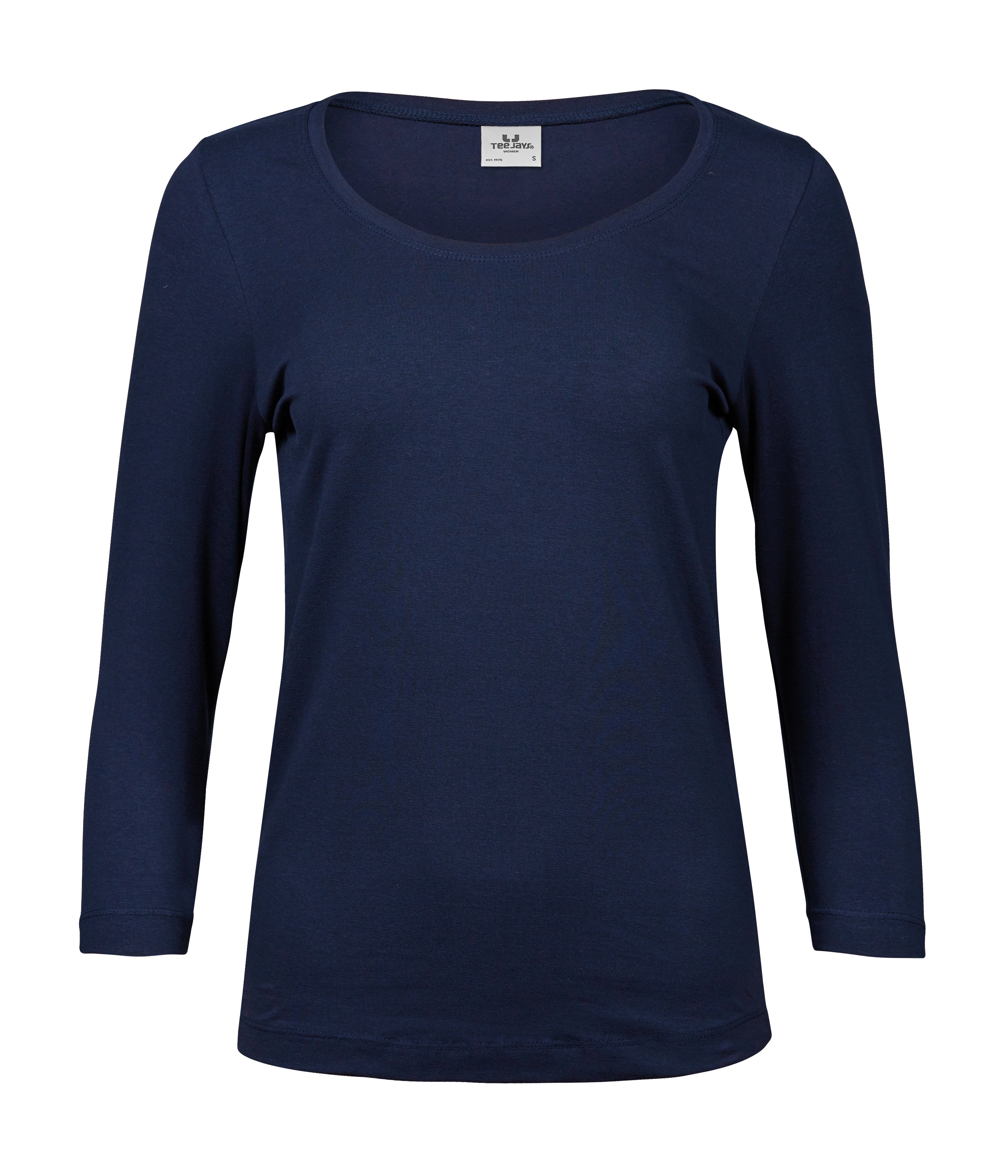 TEE JAYS Damen Stretch 3/4-Ärmel T-Shirt