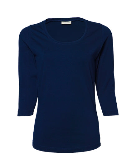 TEE JAYS Damen Stretch 3/4-Ärmel T-Shirt