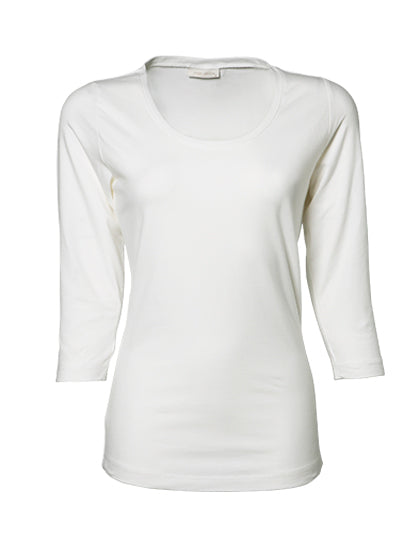 TEE JAYS Damen Stretch 3/4-Ärmel T-Shirt