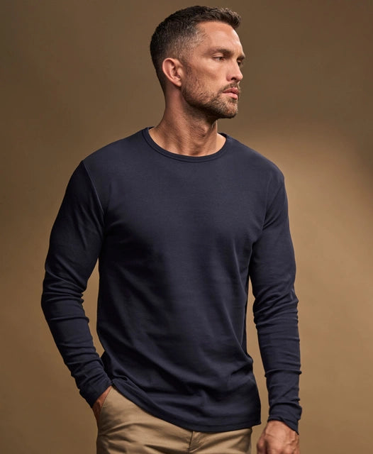 TEE JAYS Herren Bio-Baumwoll Langarm-T-Shirt