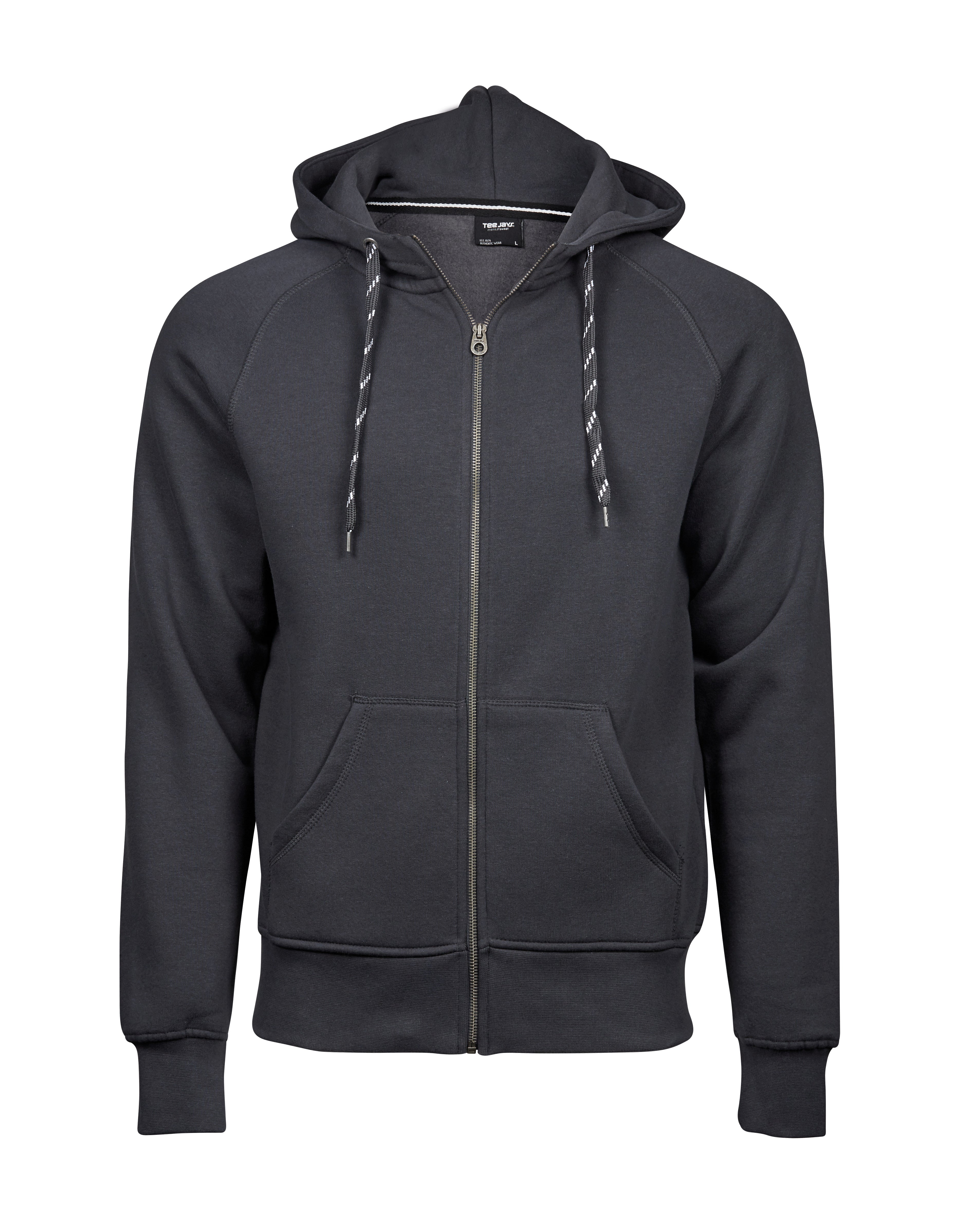 TEE JAYS Bio-Baumwoll Hoodie mit Reißverschluss