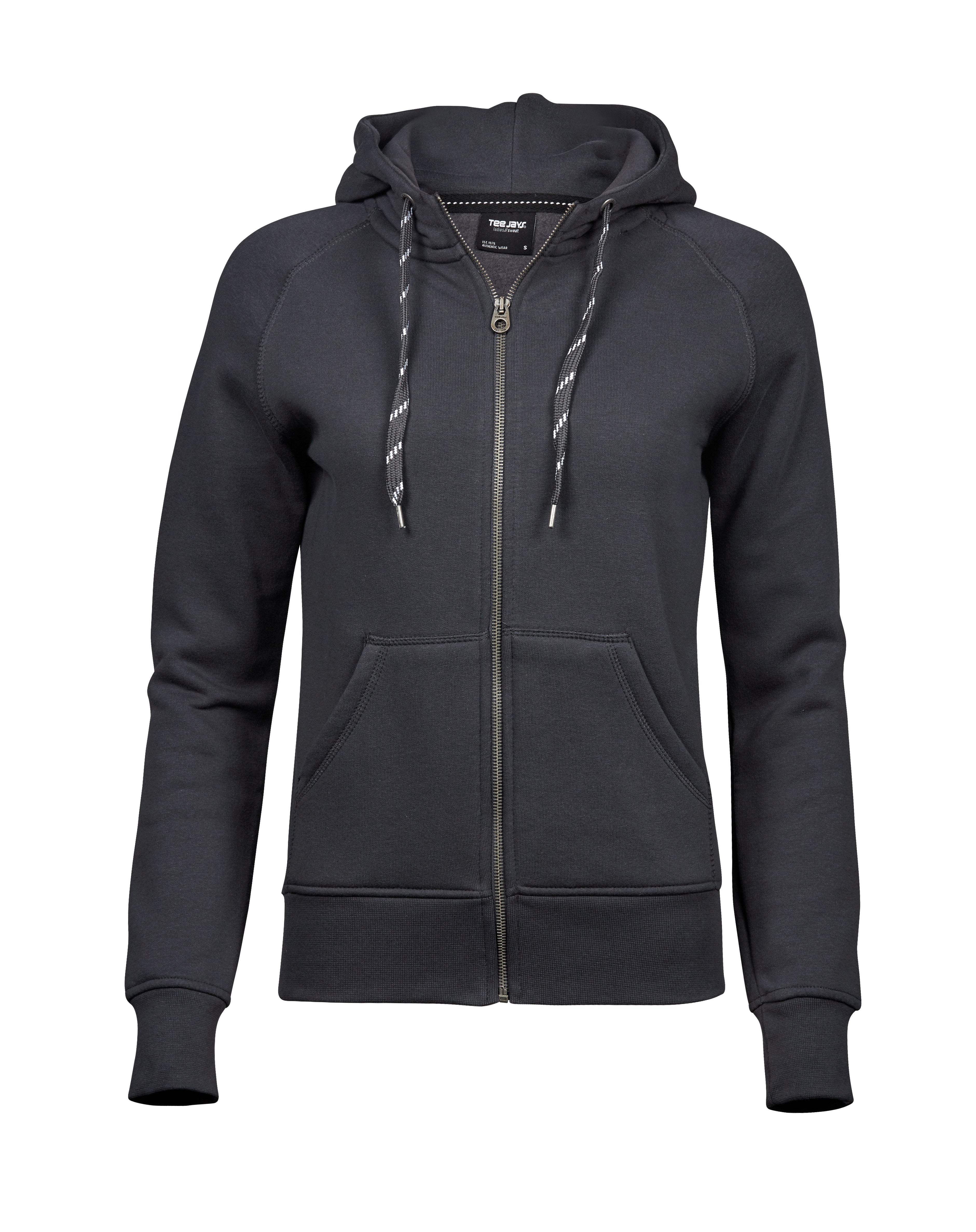 TEE JAYS Damen Full Zip Hoodie – Bio-Baumwollmischung