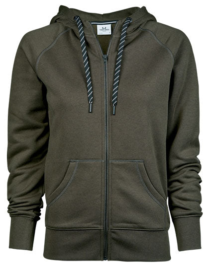 TEE JAYS Damen Full Zip Hoodie – Bio-Baumwollmischung