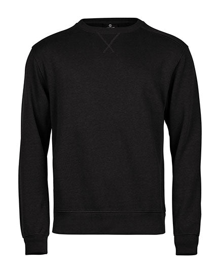 TEE JAYS Ribbed Interlock Crew Neck Organic Cotton Pullover