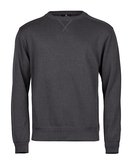 TEE JAYS Ribbed Interlock Crew Neck Organic Cotton Pullover