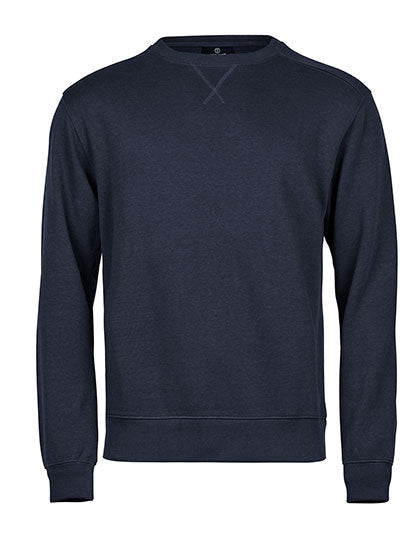 TEE JAYS Ribbed Interlock Crew Neck Organic Cotton Pullover