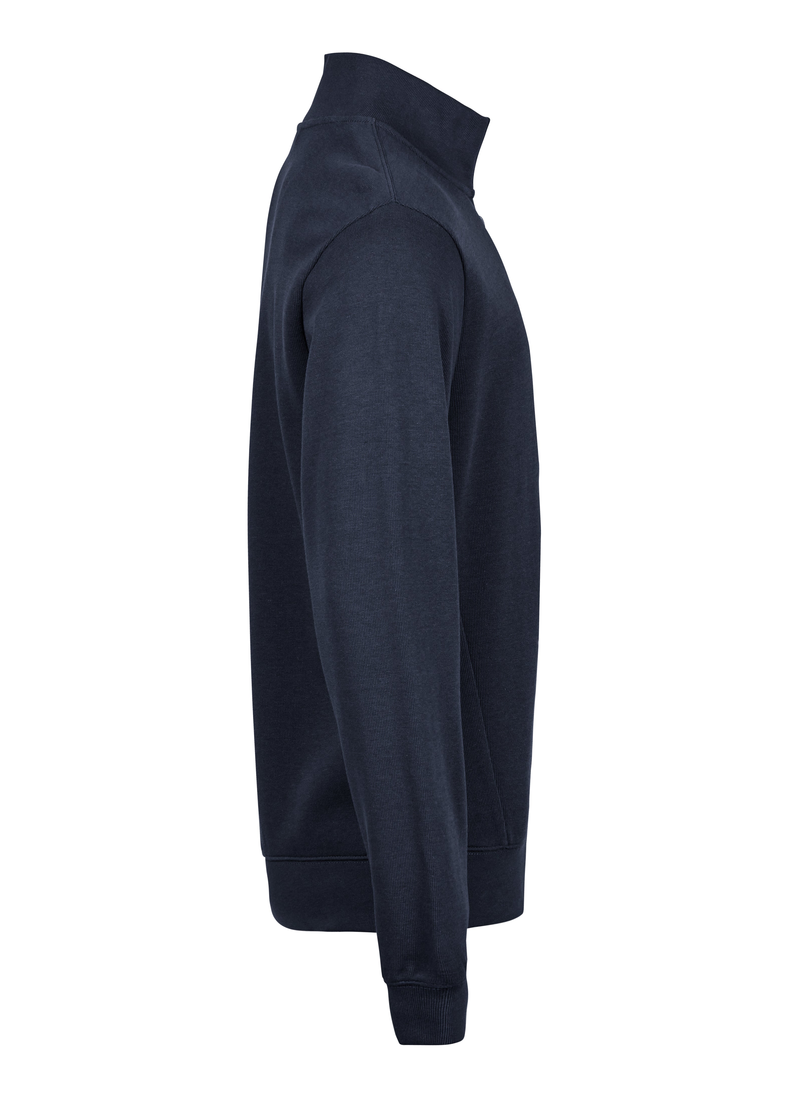 TEE JAYS Organic Cotton Ribbed Interlock Half Zip Sweatshirt