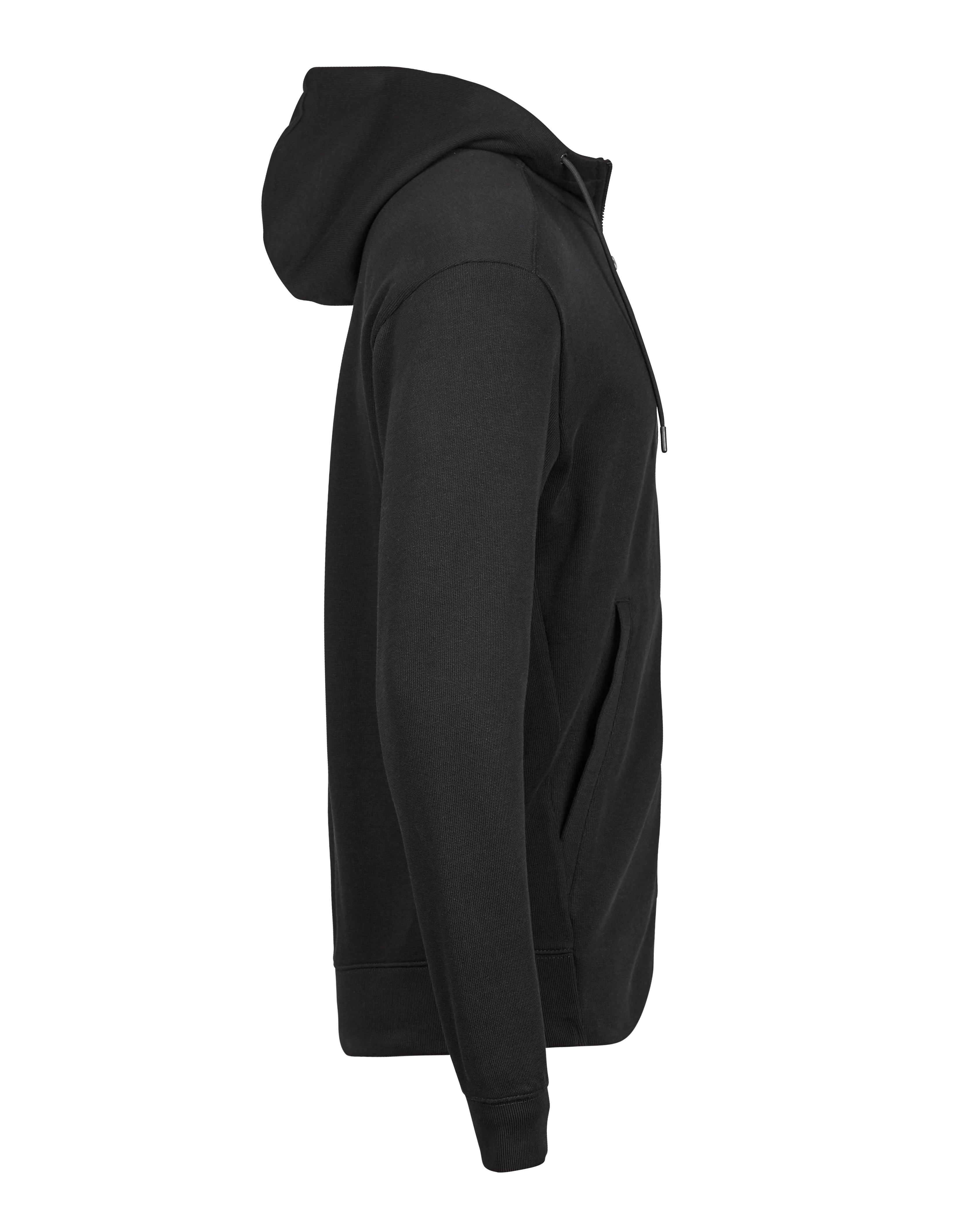 TEE JAYS Organic Cotton Ribbed Interlock Kapuzen-zip Hoodie