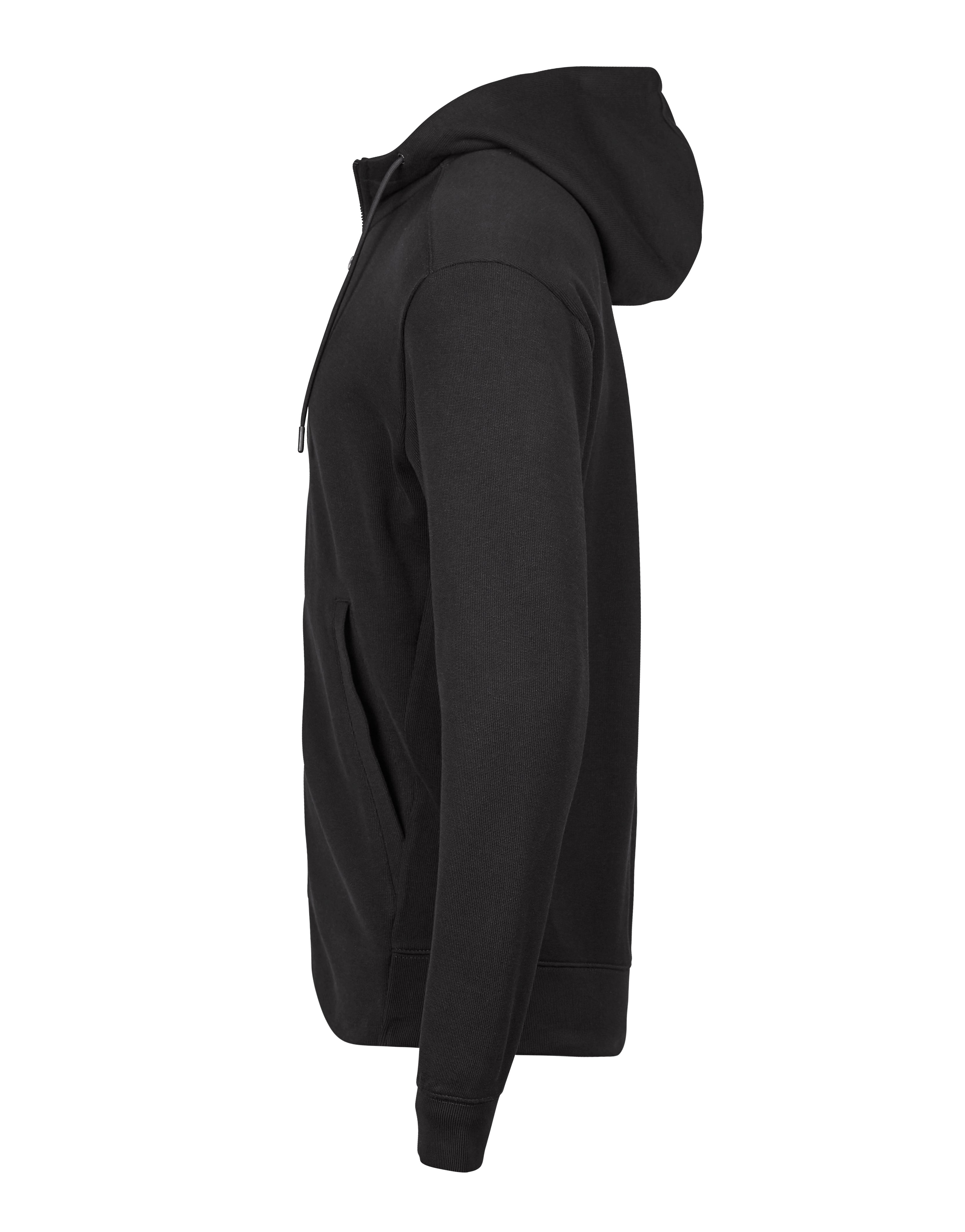 TEE JAYS Organic Cotton Ribbed Interlock Kapuzen-zip Hoodie