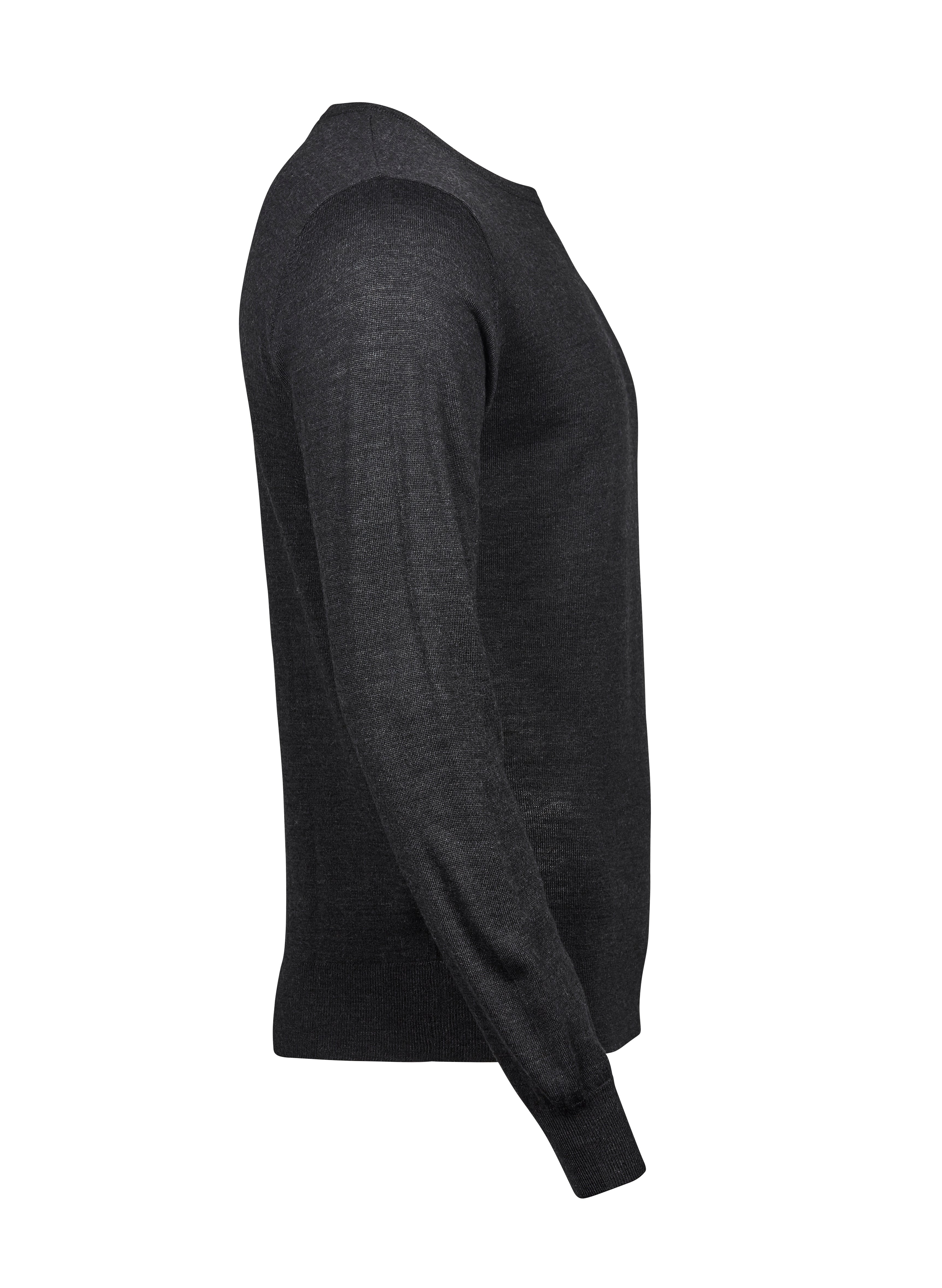 TEE JAYS Herren Crew Neck Pullover - Merinowolle