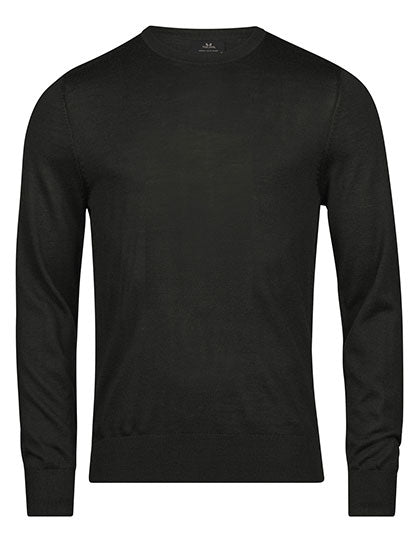 TEE JAYS Herren Crew Neck Pullover - Merinowolle