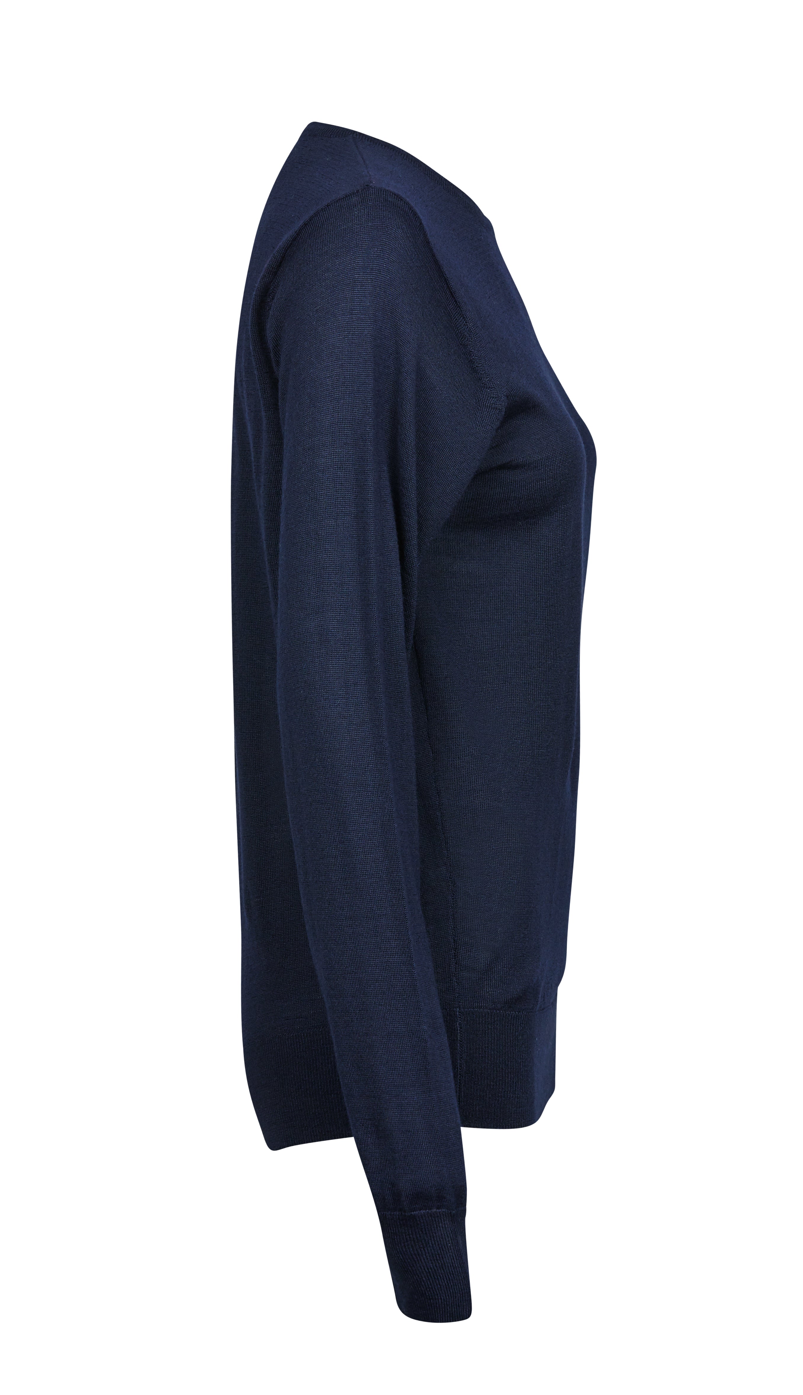 TEE JAYS Damen Crew Neck Pullover – Merinowoll-Mix