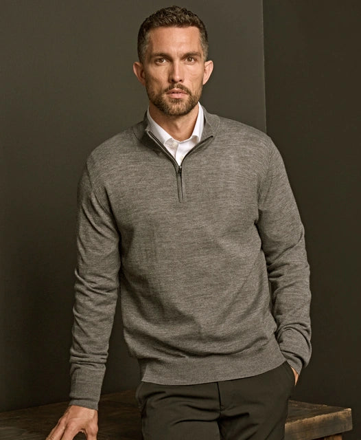 TEE JAYS Herren Half Zip Pullover