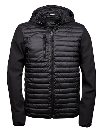 TEE JAYS Herren Crossover Jacke mit Kapuze – Softshell, Wasserabweisend