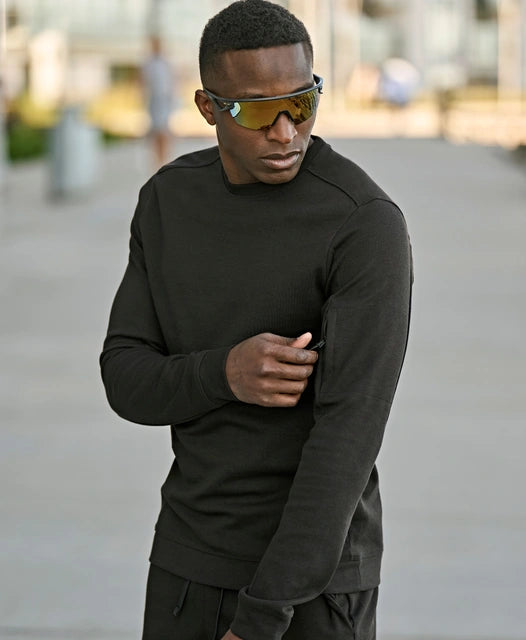TEE JAYS Athletic Crew Neck Sweatshirt