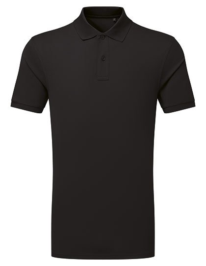 Asquith & Fox Men's Recycled Polyester Performance Polo – Black