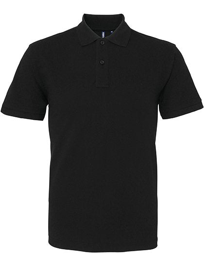Asquith & Fox Men's Relaxed Fit Polo – Black