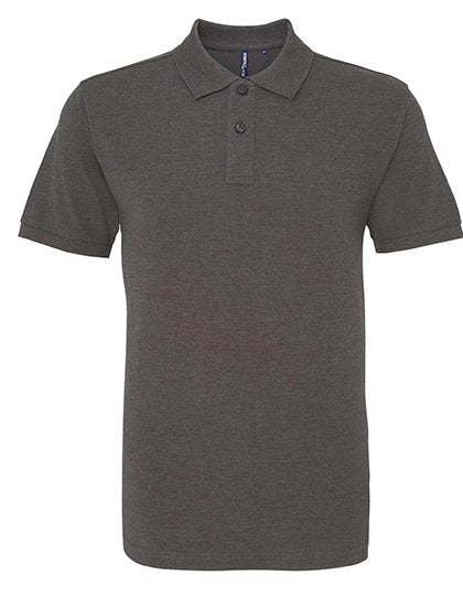 Asquith & Fox Men's Relaxed Fit Polo – Charcoal