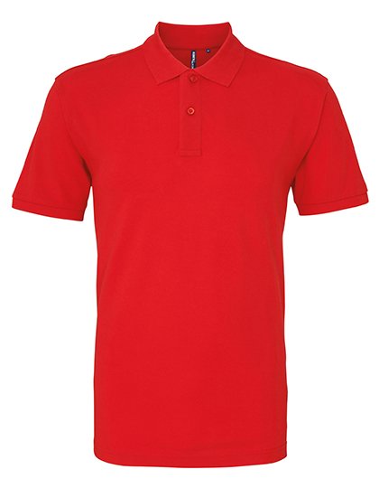 Asquith & Fox Men's Relaxed Fit Polo – Red