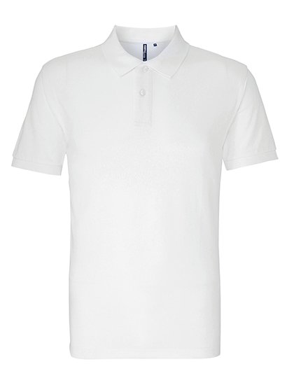 Asquith & Fox Men's Relaxed Fit Polo – White
