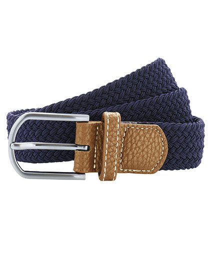 Asquith & Fox Braid Stretch Belt – Navy